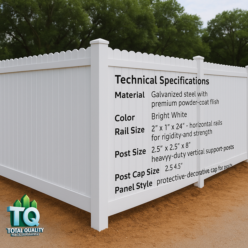Durafence White Aluminum Fence Panel