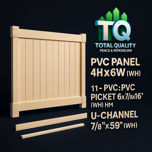 PVC PANEL 4HX6W (TAN)