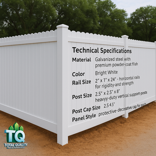 Durafence White Aluminum Fence Panel