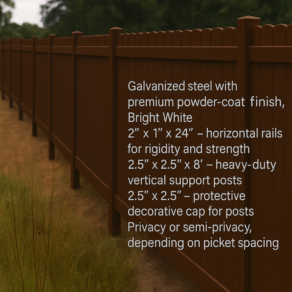 Durafence White Aluminum Fence Panel