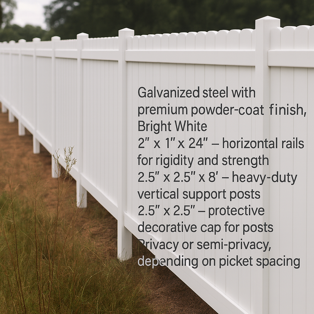 Durafence White Aluminum Fence Panel